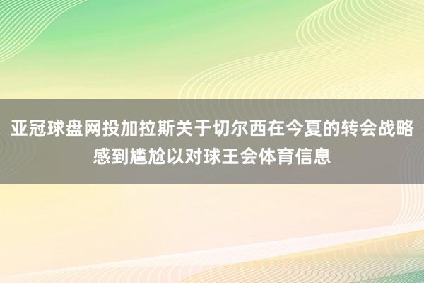 亚冠球盘网投加拉斯关于切尔西在今夏的转会战略感到尴尬以对球王会体育信息